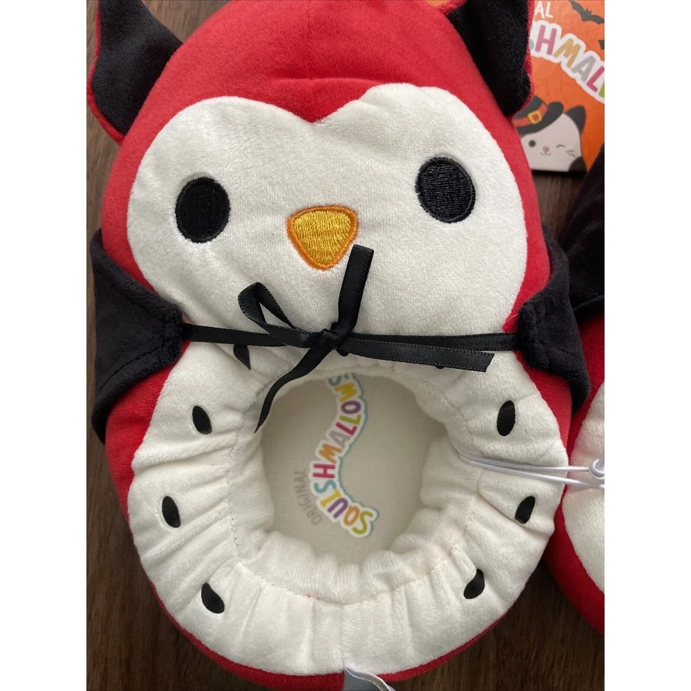 SQUISHMALLOWS Vampire Owl Limited Edition  Slippers Sz 2/3 Youth NEW